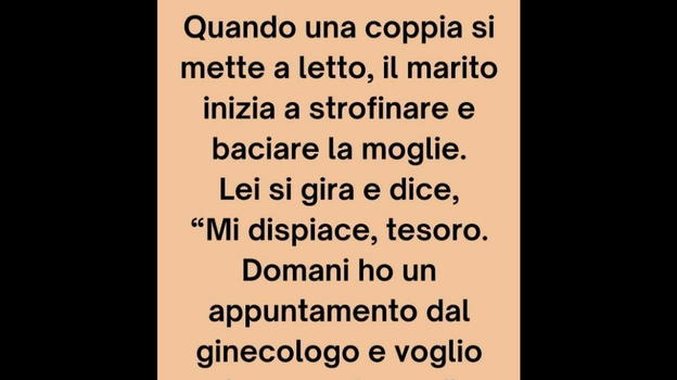 (Barzelletta) Una coppia si mette a letto e inizia a…