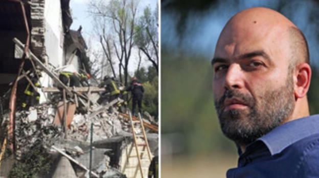 Deflagrazione Roma, in quella palazzina abitava Roberto Saviano