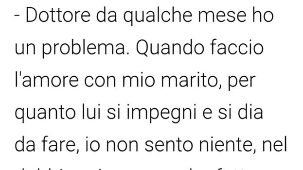Signora va dal dottore e fa una strana domanda