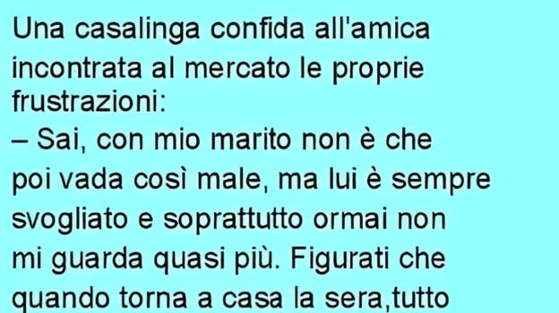 Casalinga si confida con un’amica incontrata al mercato