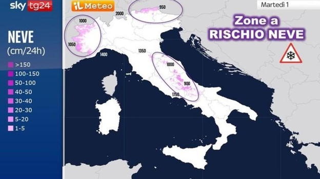 Previsioni Meteo Aprile, arriva la neve: ecco dove