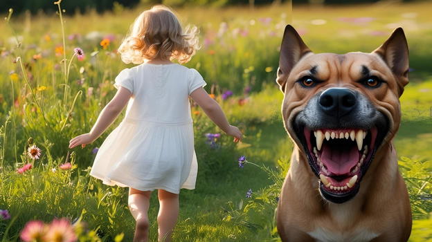 Bimba di 2 anni azzannata alla schiena da un cane