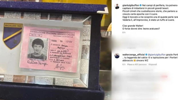 Gianluigi Buffon rende omaggio a Walter Zenga: “Ciao grande Walter, leone aretuseo”