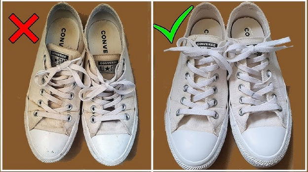 Ecco il trucco per far tornare le scarpe bianche come nuove