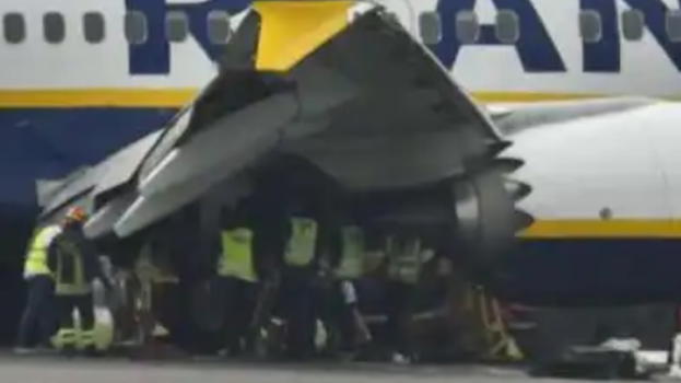 Ryanair, aereo carico di passeggeri si schianta in fase di atterraggio