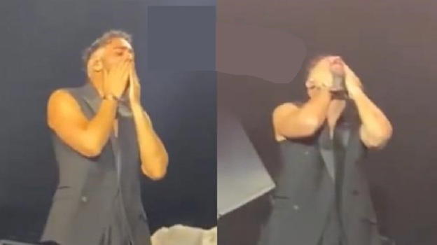 Marco Mengoni, clamoroso al concerto: non riesce a trattenersi e cade in lacrime