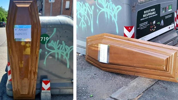 Bara lasciata al cassonetto dei rifiuti, poi la macabra scoperta: c’era..