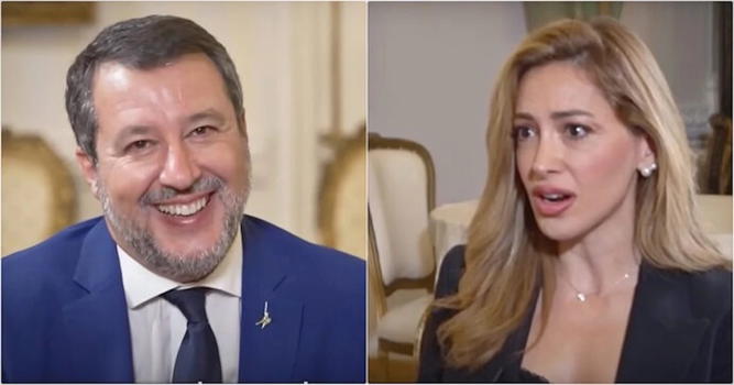 Matteo Salvini intervistato della tv israeliana ma finisce male