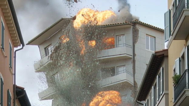Italia scioccata, palazzina prima esplode e poi crolla