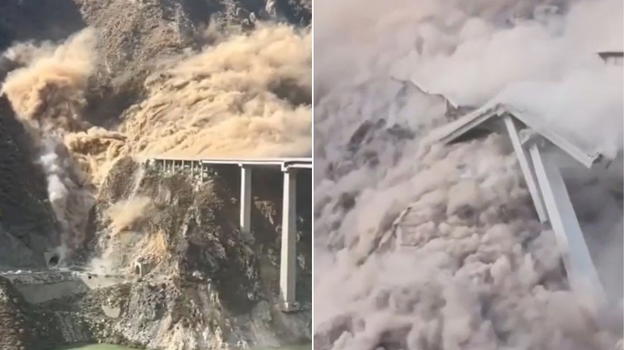 Enorme ponte crolla all’improvviso: è successo tutto in pochi secondi