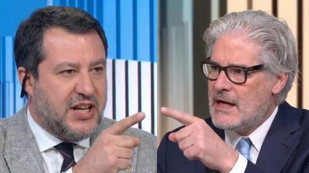 Choc Del Debbio-Salvini in diretta Tv: “Se hai una dignità, dimettiti”