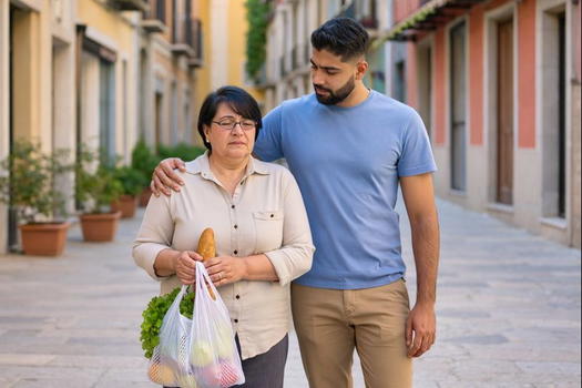 Caos al parcheggio del supermercato: la aiuta a portare la spesa, poi la prende e…