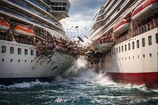 Dramma in crociera: due navi si sono scontrate