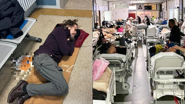 Lo sfogo della moglie del paziente con neoplasia sdraiato a terra per ore in attesa di una barella al pronto soccorso