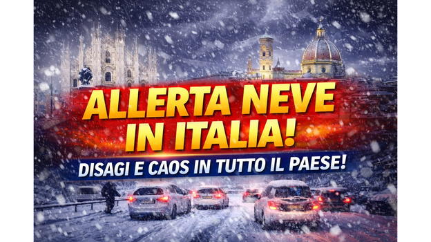 Meteo, l’Italia si prepara a forte maltempo con neve e disagi diffusi