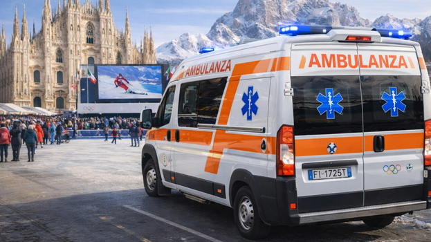 Atleta si rompe il collo in allenamento alle Olimpiadi di Milano-Cortina 2026