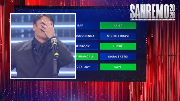 Choc a Sanremo 2026 dopo la classifica: Sal Da vinci gela tutti così