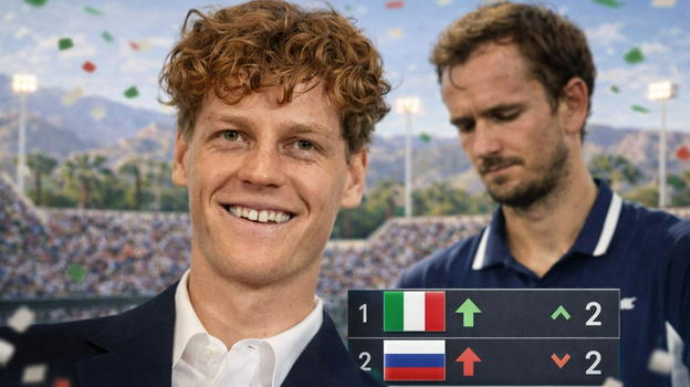 Ecco come cambia la classifica dopo la vittoria di Sinner a Indian Wells