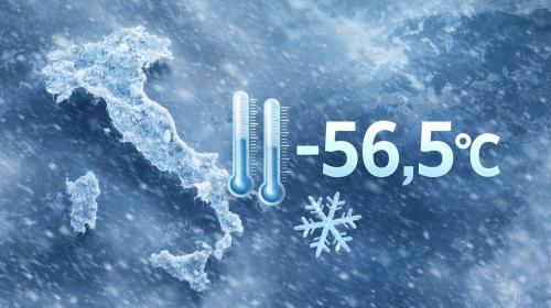 Record Gelo in Italia: raggiunti -56,5&deg;C di temperatura percepita