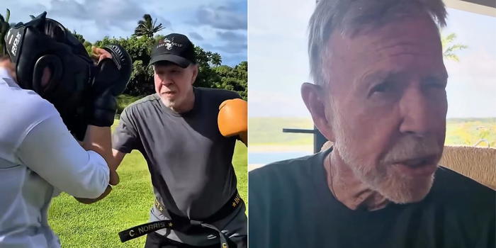 Chuck Norris, l’ultimo video sui social: "Non invecchio, salgo di livello"