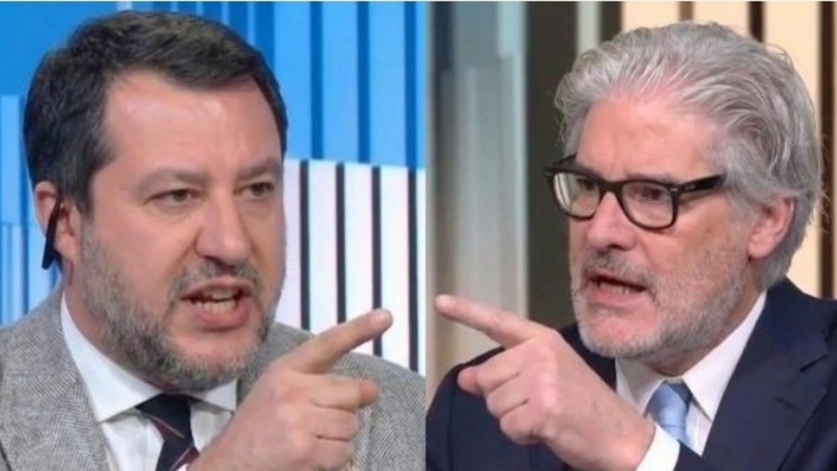 Del Debbio – Salvini, ch*c in diretta Tv: “Se hai una dignità dimettiti”