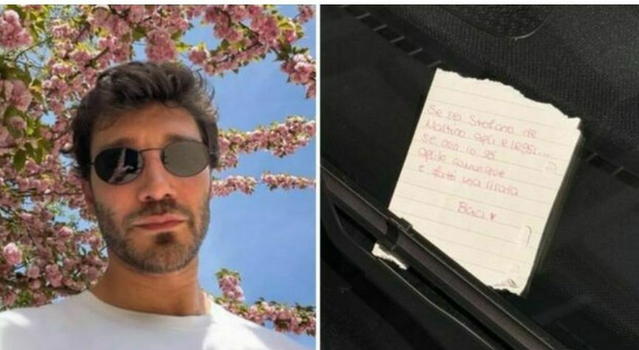 Stefano De Martino trova un biglietto sul parabrezza: il messaggio diventa virale!