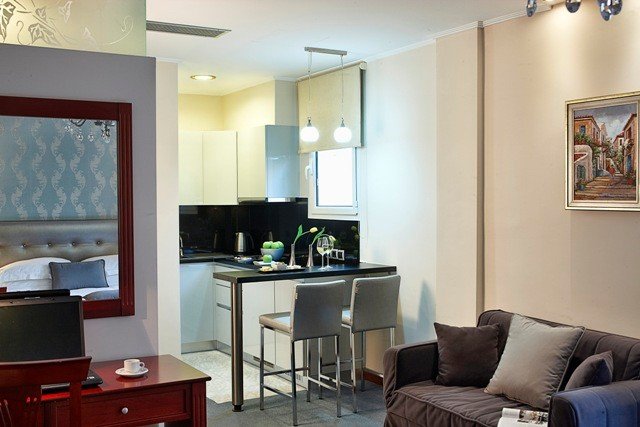 Un alloggio dell'Ava Hotel and Suites, fornito di ogni genere di comfort