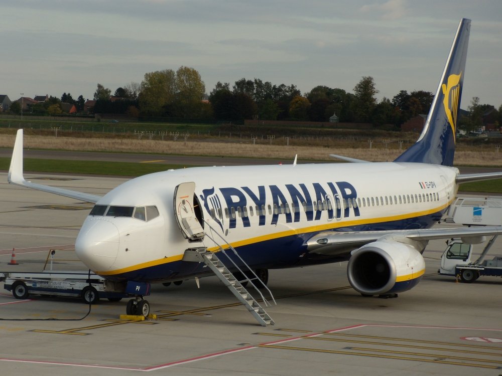 Boeing 737 della Ryanair, l'unico modello utilizzato dalla compagnia aerea low cost irlandese