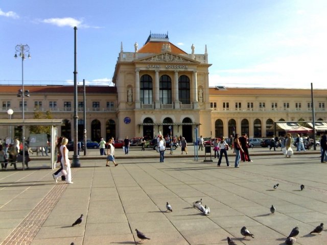 La stazione centrale Glavni Kolodvor di Zagabria