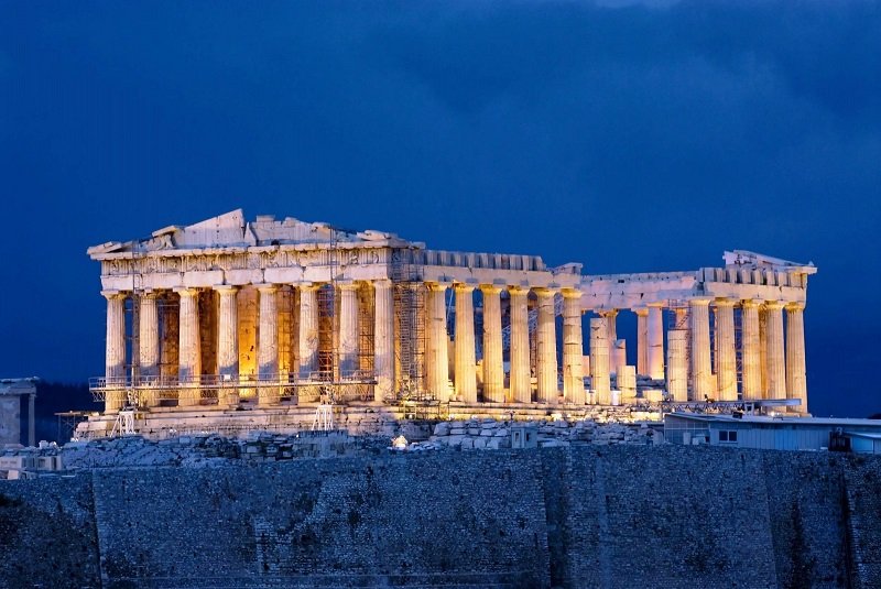 Il Partenone, simbolo per eccellenza dell'architettura classica