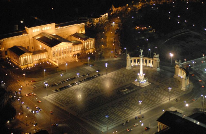 Piazza degli Eroi a Budapest