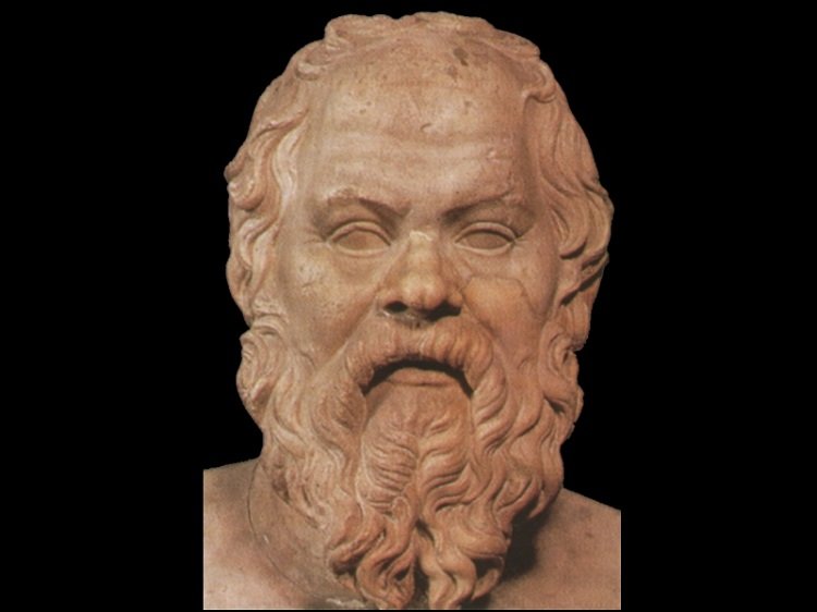 Scultura raffigurante Socrate, uno dei più illustri filosofi dell'antichità
