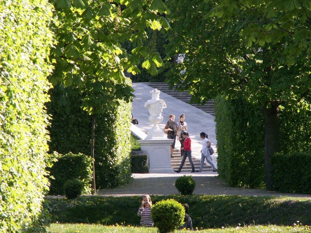 Il rigoglioso giardino di Schloss Belvedere