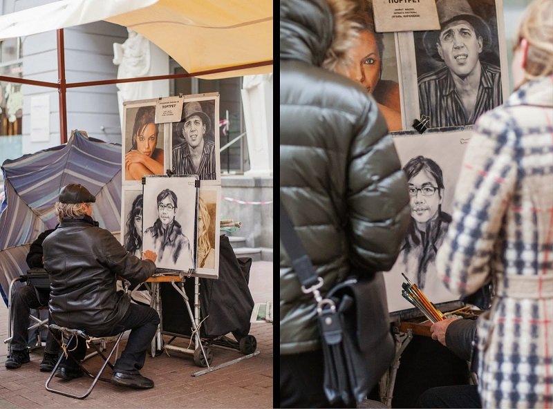 In Via Arbat potrete incontrare un gran numero di artisti di strada, compresi ottimi disegnatori