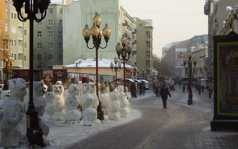 La Via Arbat di Mosca, uno dei posti più turistici della città
