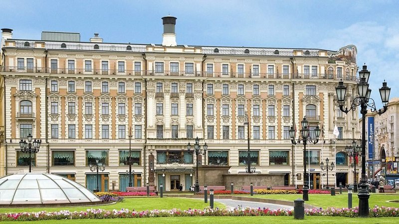 L'Hotel National di Mosca, uno dei più rinomati della città