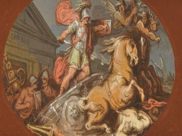 Uno dei dipinti esposti nella Pinacoteca Nazionale di Bologna