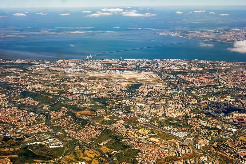 Vista di Lisbona dall'alto