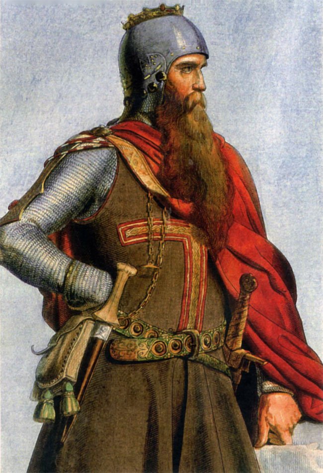 Un dipinto raffigurante Federico Barbarossa, uno dei più acerrimi nemici dei Comuni italiani