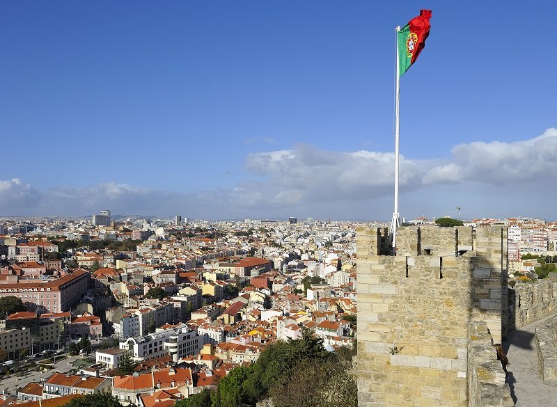 Vista di Lisbona dal Castello di San Giorgio