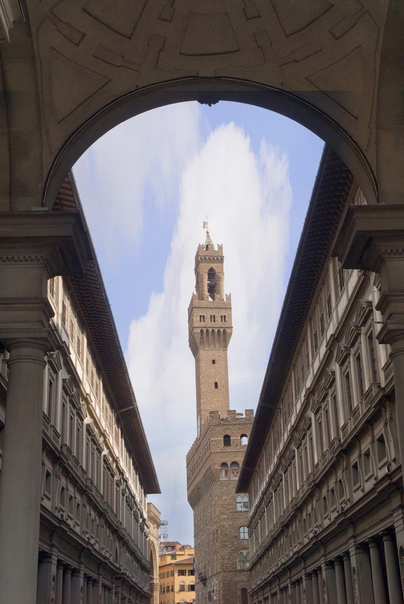Gli Uffizi si trovano nel cuore di Firenze