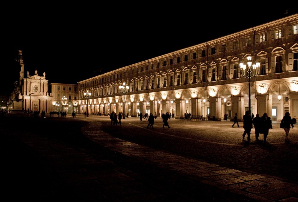 Palazzo Solaro del Borgo, in Piazza San Carlo