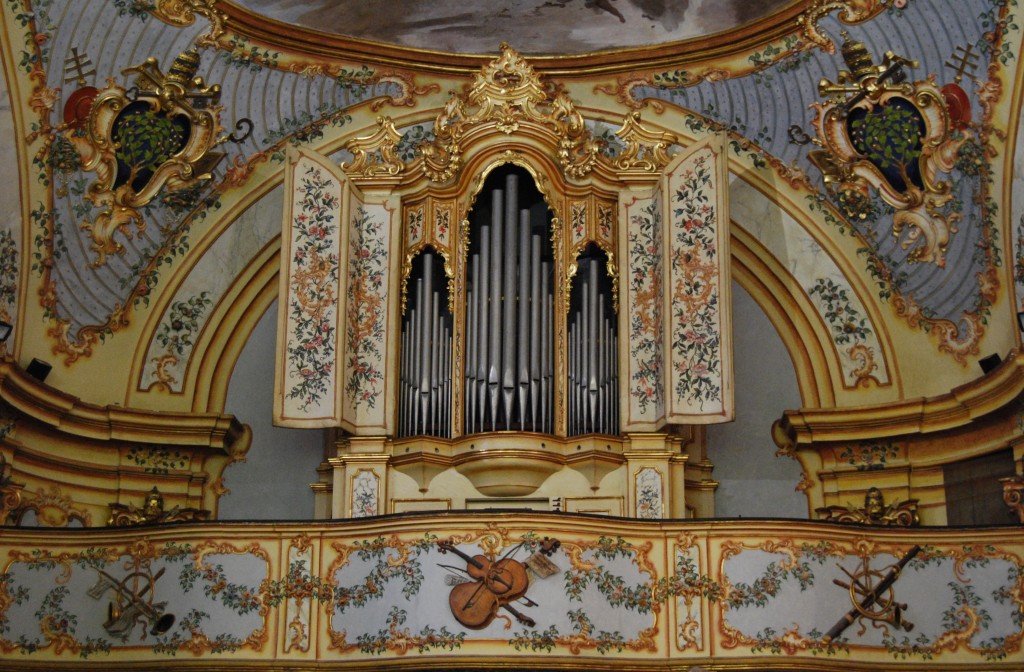 L'organo della Cappella che è stato restaurato recentemente