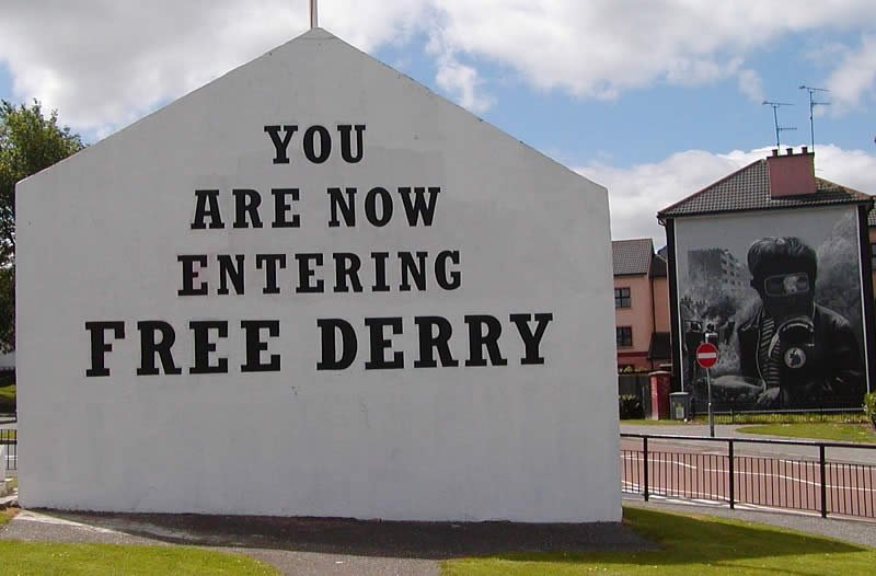 Il Free Derry Corner, l'emblema della resistenza armata cattolica nordirlandese