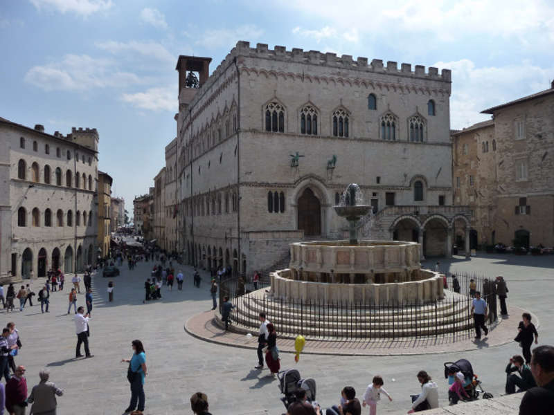 Piazza IV Novembre a Perugia