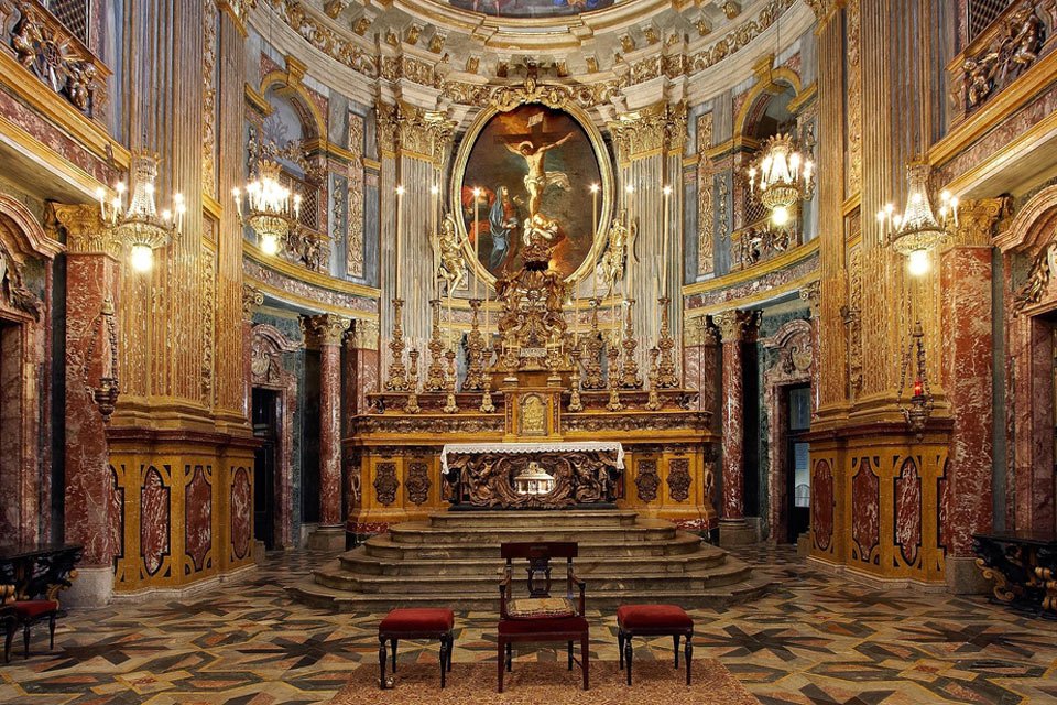 Gli interni della Chiesa del Corpus Domini