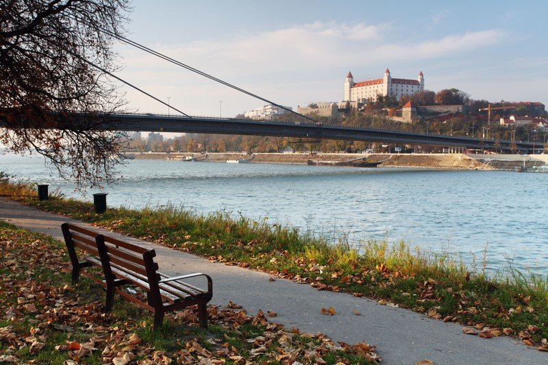 Uno scorcio del castello di Bratislava