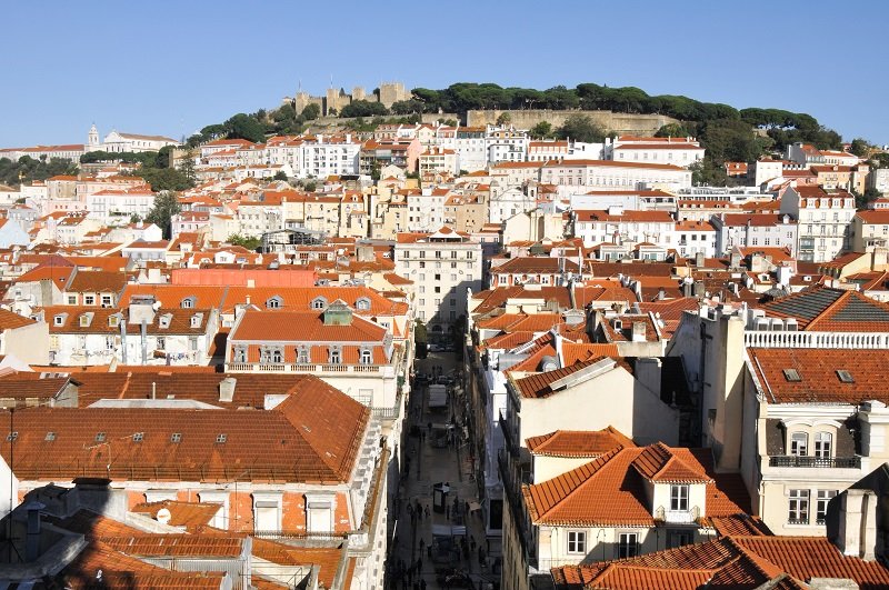 Vista di Lisbona dall'alto