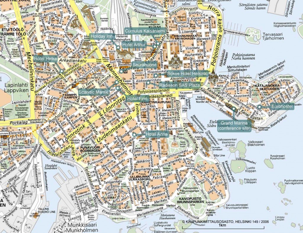 Helsinki-Finland-Tourist-Map