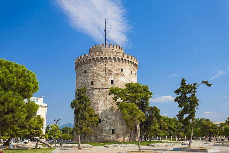 La Torre Bianca di Salonicco, simbolo stesso della città edificata dai turchi nel corso del dominio ottomano